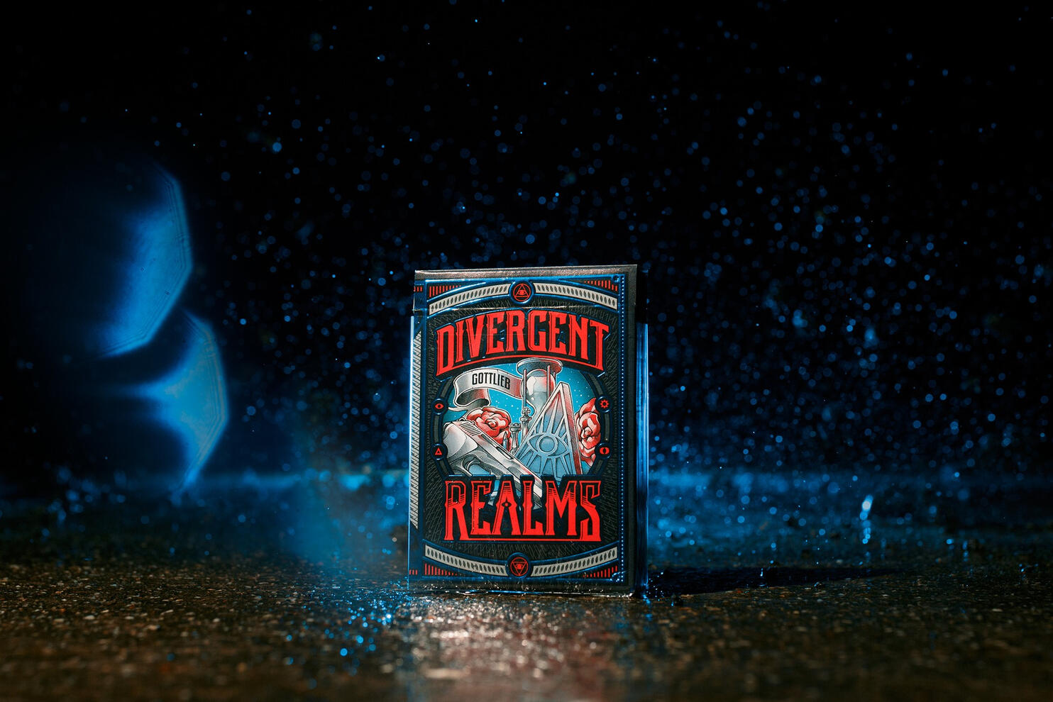 Playing cards in a space vibe