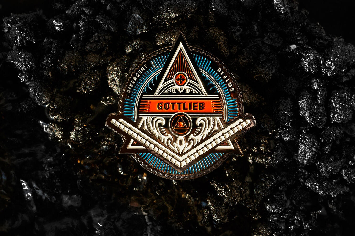 Metal coin in scorched earth scenario