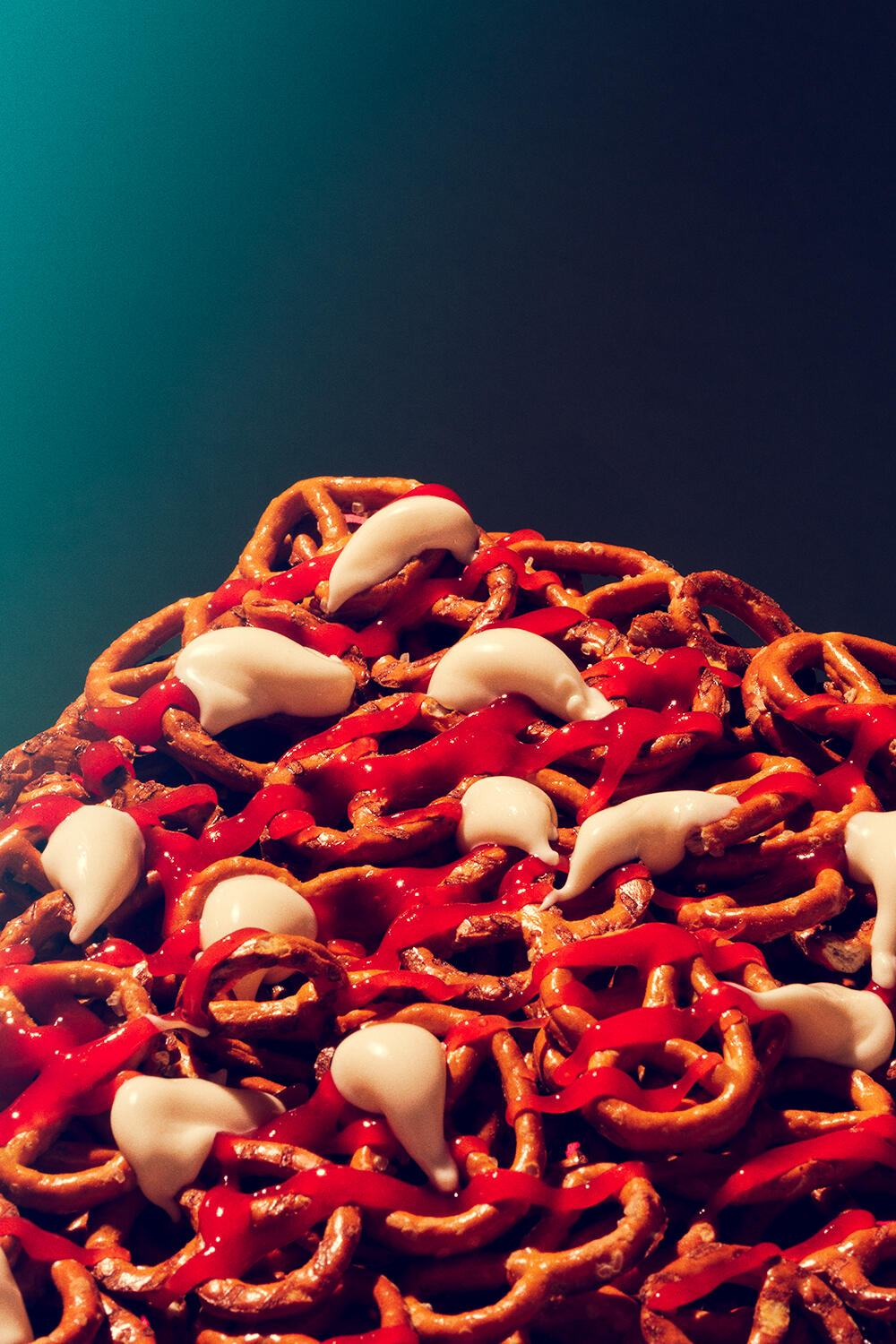 A liminal shot of paprika-flavored flips