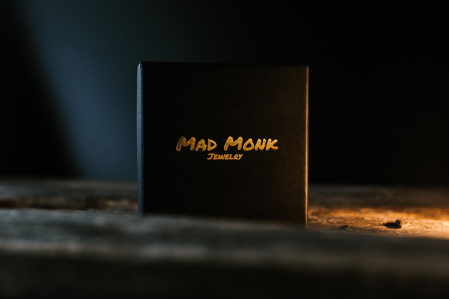 Jewelery box with gols embossing dark and moody image Jewelery box with gols embossing dark and moody image